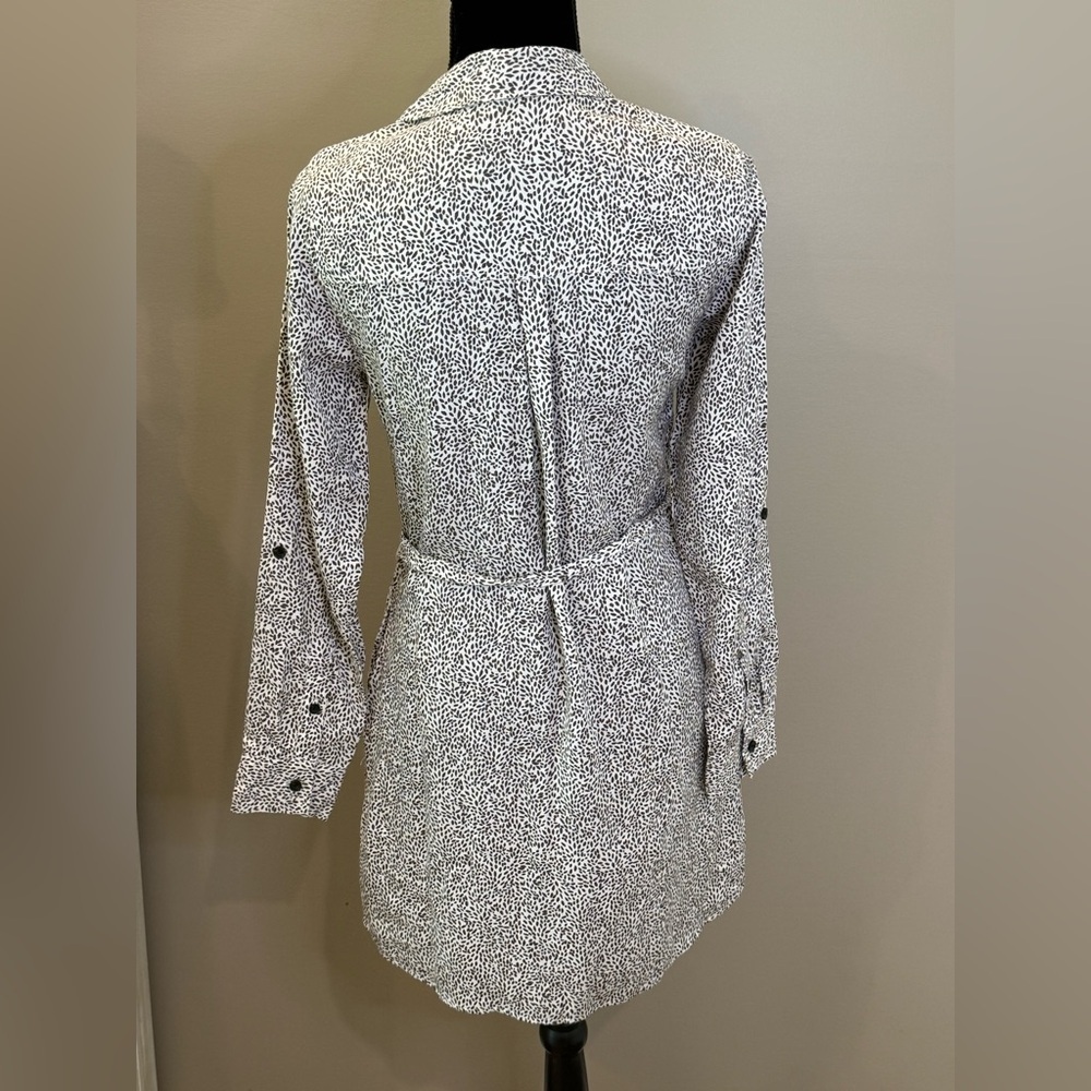 NWT Women’s ABERCROMBIE & FITCH animal print long sleeve shirt dress- Size Small - Picture 3 of 7